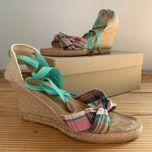 J Crew Navy Marianne Espadrilles Size 8